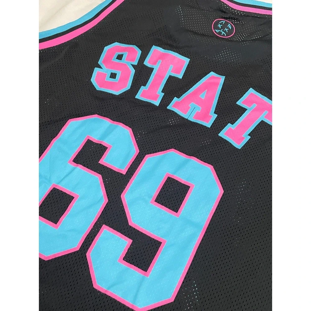 Stand Atlantic Basketball Jersey Unisex Medium Black Pink Elephants Tour Merch